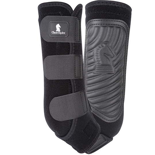 Classic Equine Classic Fit Hind Boots- Black