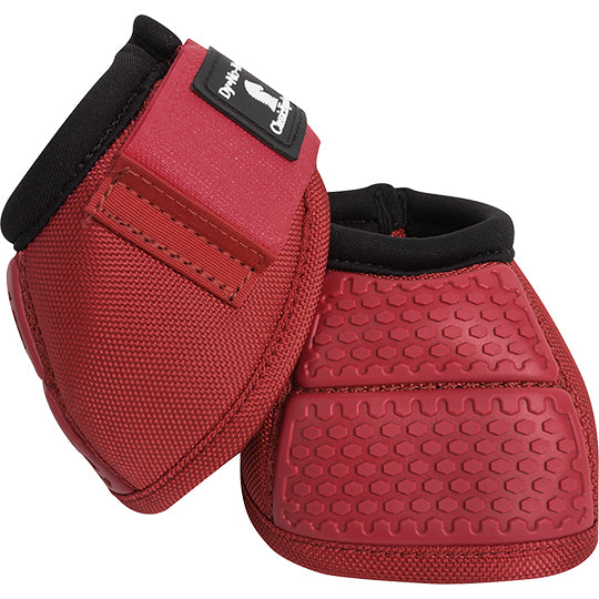 Classic Equine Flexion No-Turn Bell Boots- Crimson
