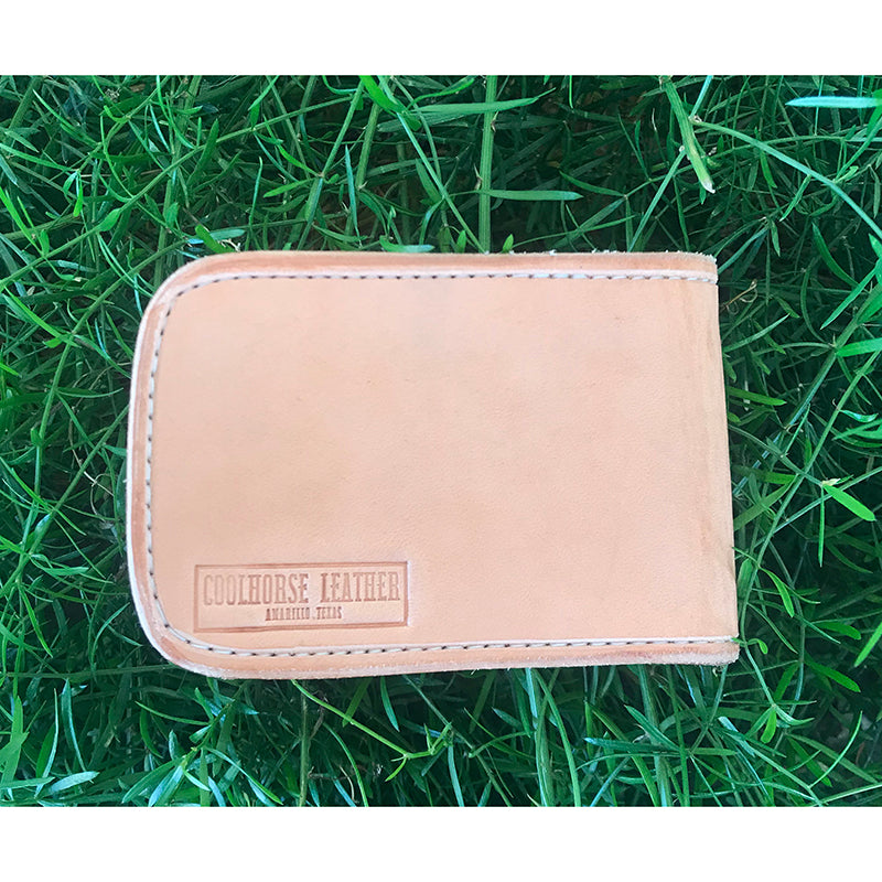 Coolhorse Leather Mini Smoothout Money Clip Wallet