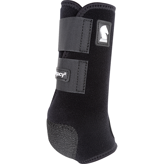 Classic Equine Legacy2 Front Protective Boots- Black