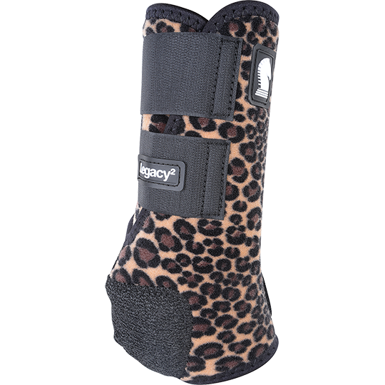 Classic Equine Legacy2 Hind Protective Boots- Cheetah