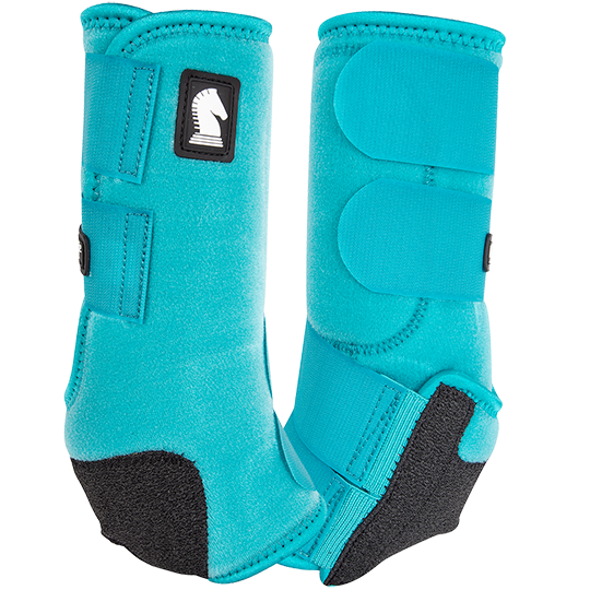 Classic Equine Legacy2 Hind Protective Boots- Aqua