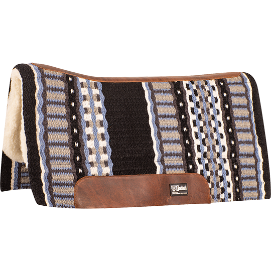 Cashel 3/4" Blanket Top Performance Fleece Saddle Pad- Black/Slate