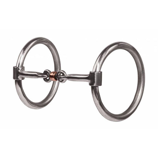 Professional's Choice Smooth Dogbone O-Ring Snaffle Bit