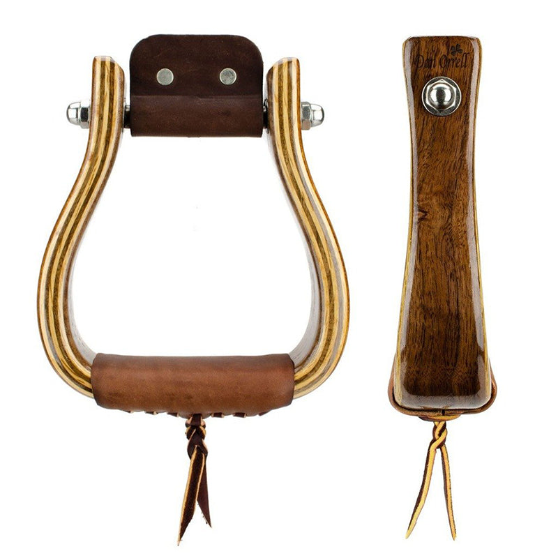 Don Orrell 2" Flat Bottom Walnut Stirrups