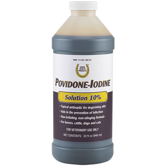 Horse Health Products Povidone-Iodine Solution 10%- 32oz.