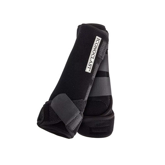 Iconoclast Front Orthopedic Support Boots- Black