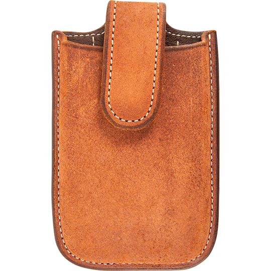 Martin Saddlery Chestnut Leather Roughout iPhone Holder