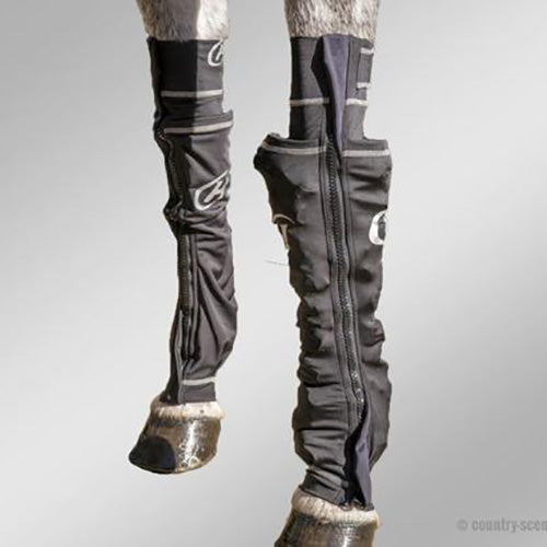 Hidez Black Compression Ice Socks- Front Pair