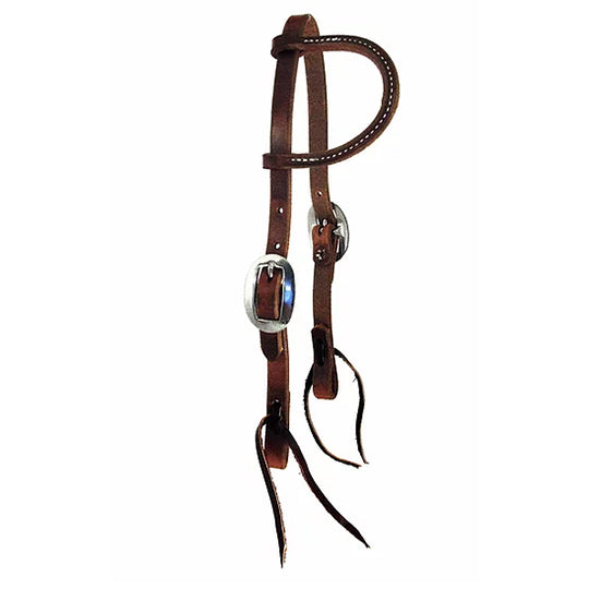 Performance Pony Mini Slip Ear Dark Oil Headstall