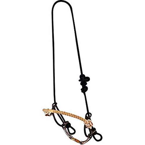 Dutton Smooth Dogbone Sliding Draw Gag Bit with Rope Nose