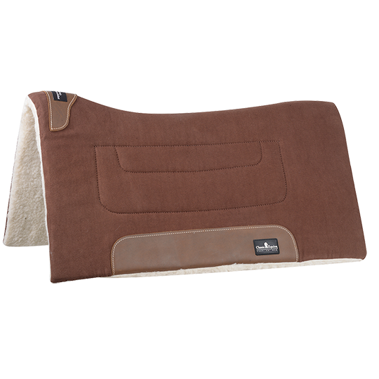 Classic Equine 3/4" Performance Trainer Saddle Pad- Brown