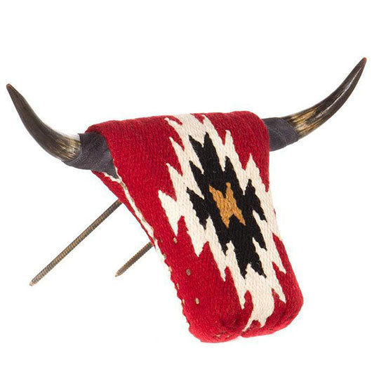 Rank Racks New Zealand Wool Covered Roping Dummy with Authentic Horns
