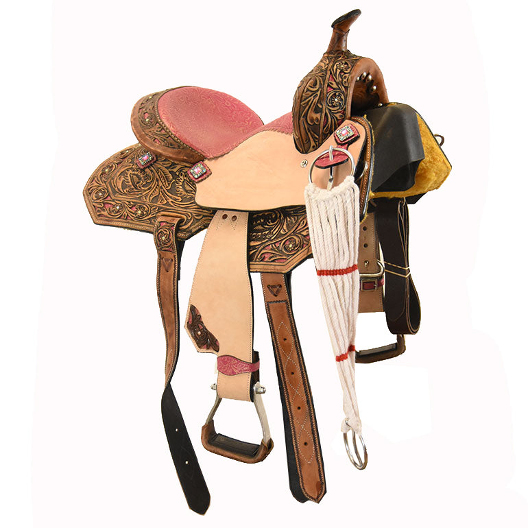 New! 13" Azalea Barrel Racing Youth Saddle