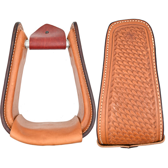 Scott Thomas Saddlery Basket Stamped Stirrups