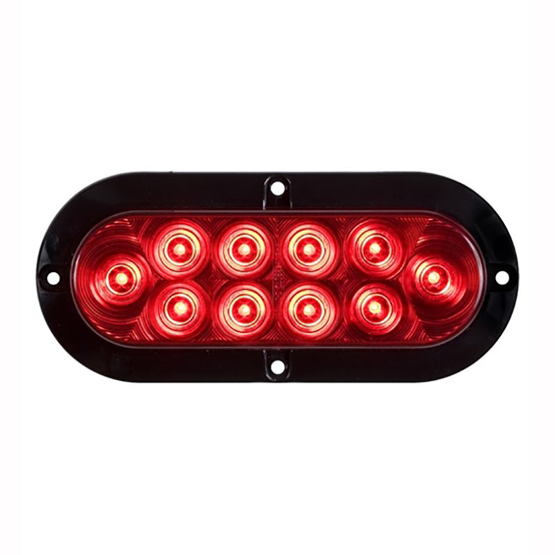 Optronics Surface Mount Red 6in Oval S/T/T Light