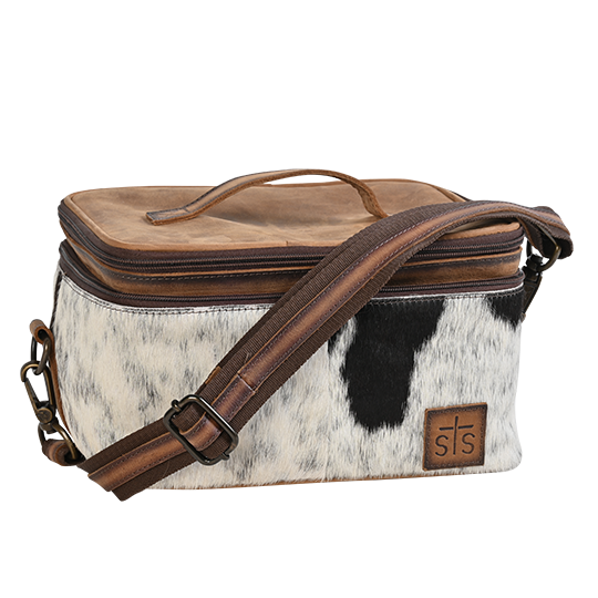 STS Ranchwear Cowhide Glamour Makeup Organizer