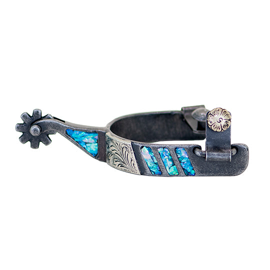 Partrade Cowboy Tack Turquoise Inlaid Women's Spurs