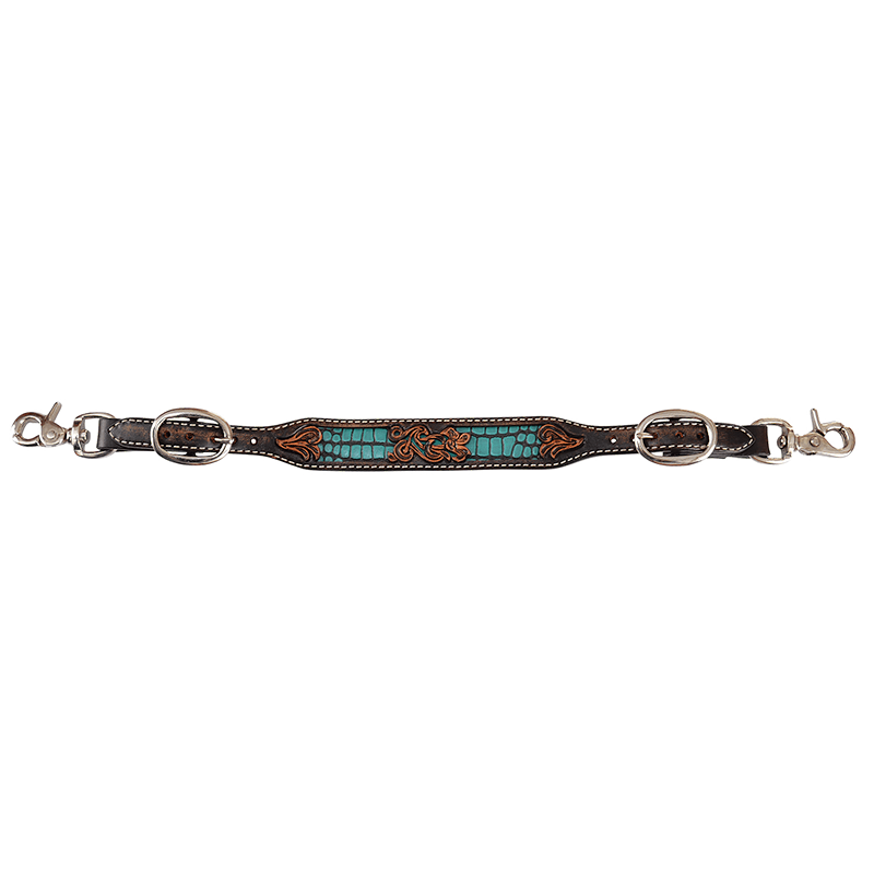 Circle Y Turquoise Gator Wither Strap
