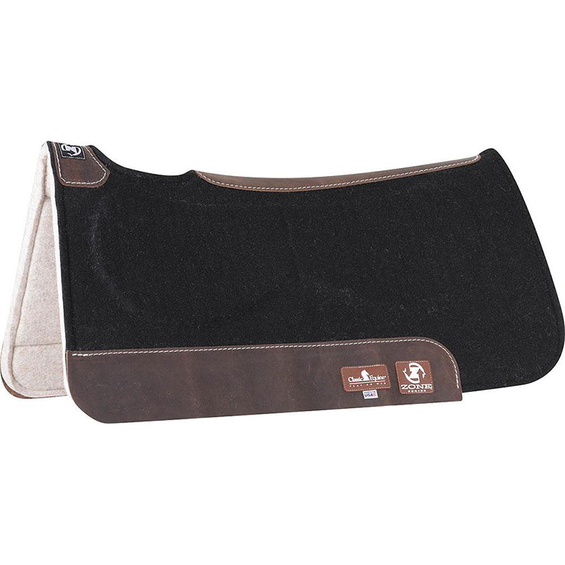 Classic Equine Zone Series Felt Pad 31"X32" - Black