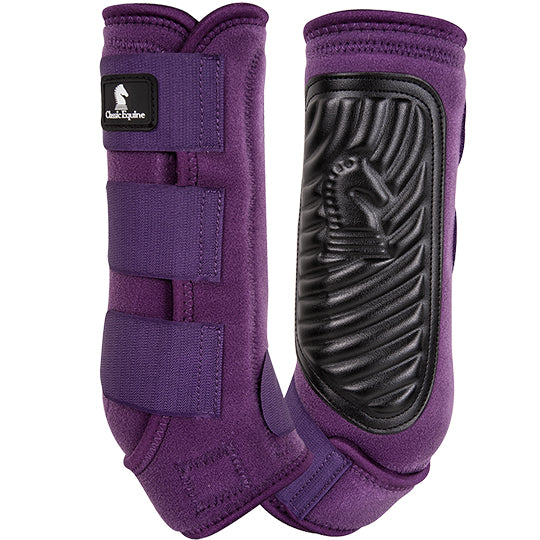 Classic Equine Classic Fit Hind Boots- Eggplant