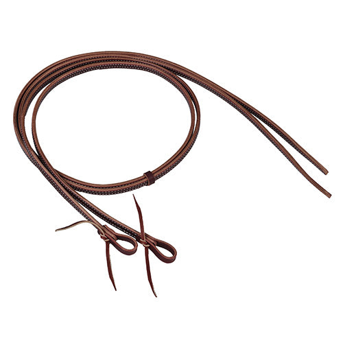 Berlin Custom Leather Double Stitched Latigo Leather Split Reins