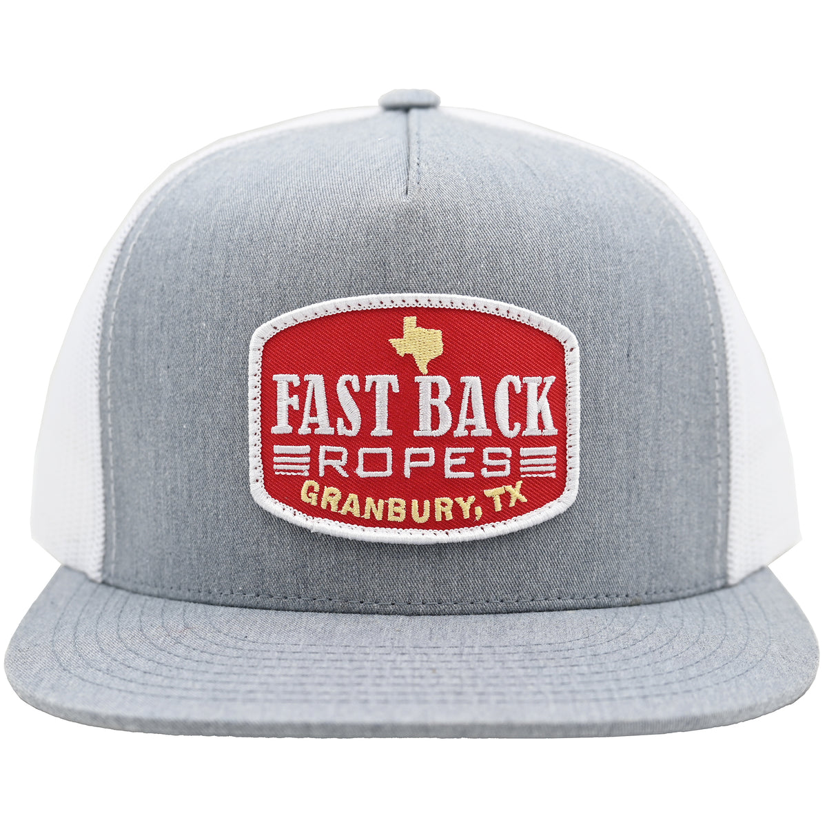 Fastback Ropes Hats Fastback Ropes Heather Grey and White Mesh Cap