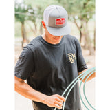 Fastback Ropes Heather Grey and White Mesh Cap