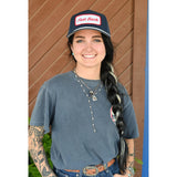 Fast Back Ropes Navy Cap with Red and White Patch