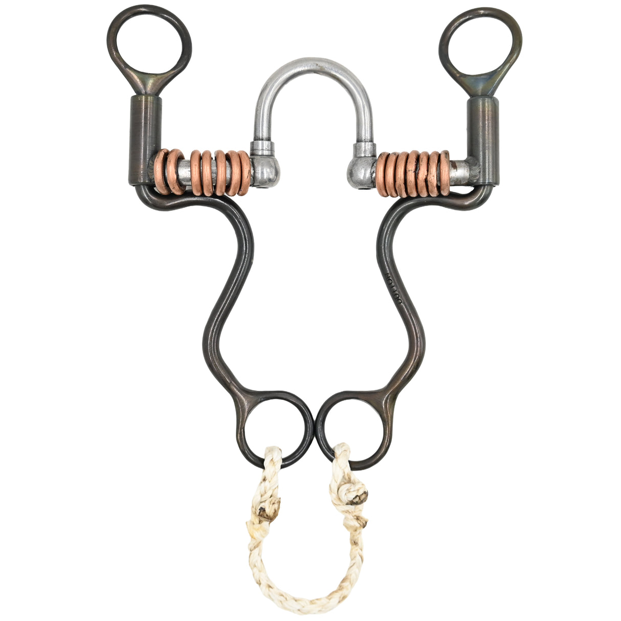 Dutton Bits Large Correction Port Bit with Copper Ring Bars on Cavalry Shanks