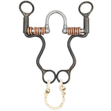 Dutton Bits Large Correction Port Bit with Copper Ring Bars on Cavalry Shanks