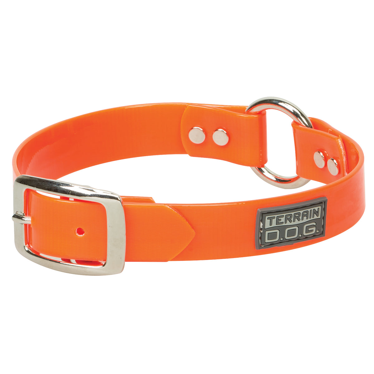 Terrain D.O.G X-Treme Adventure Clear Coat Hunting Ring Dog Collar- Blazing Orange