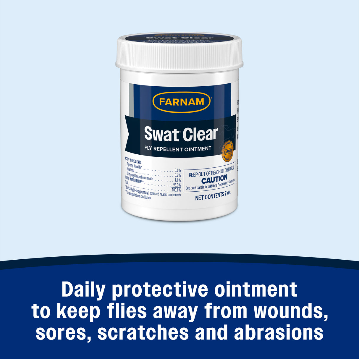Farnam Swat Clear Fly Repellent Ointment- 7oz.