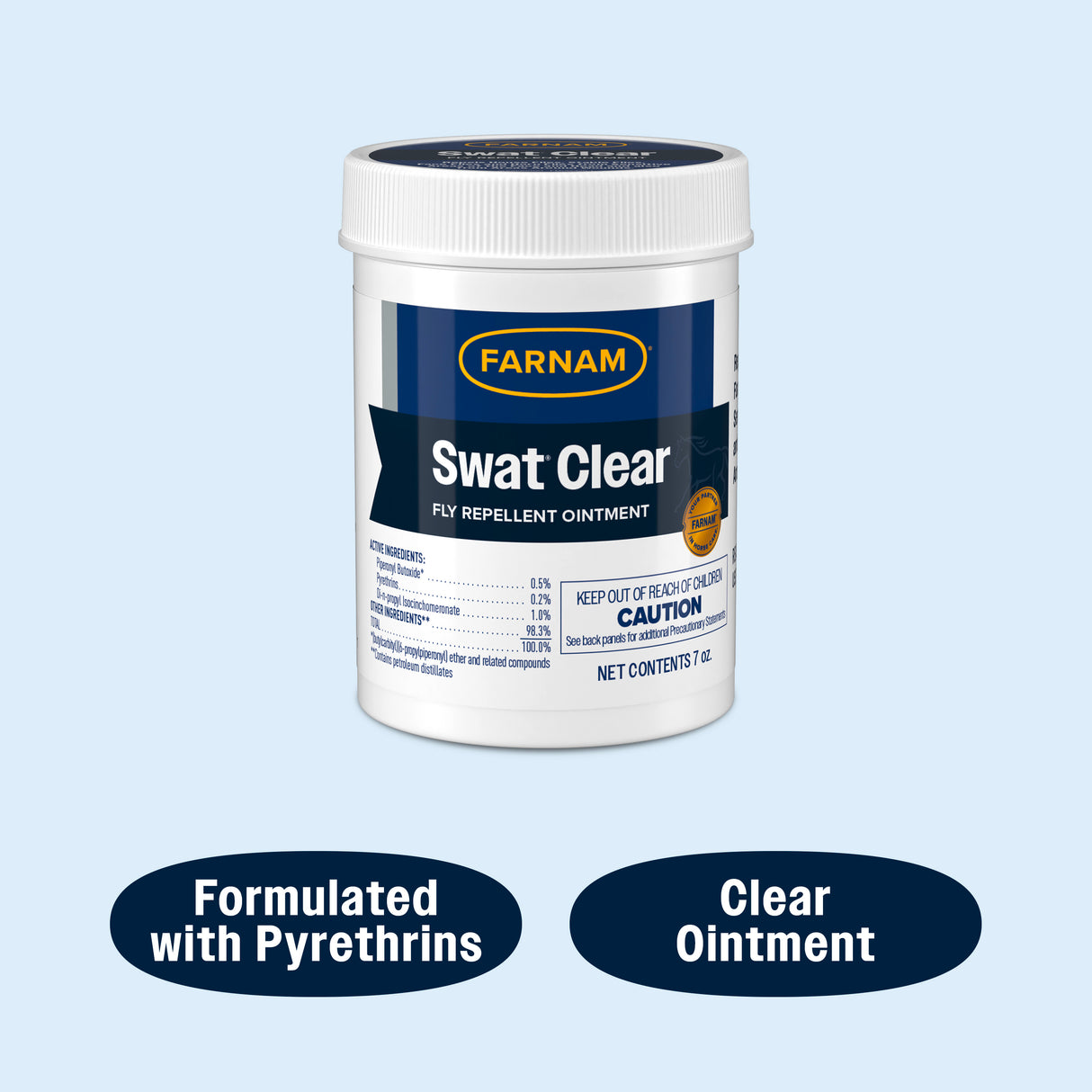 Farnam Swat Clear Fly Repellent Ointment- 7oz.
