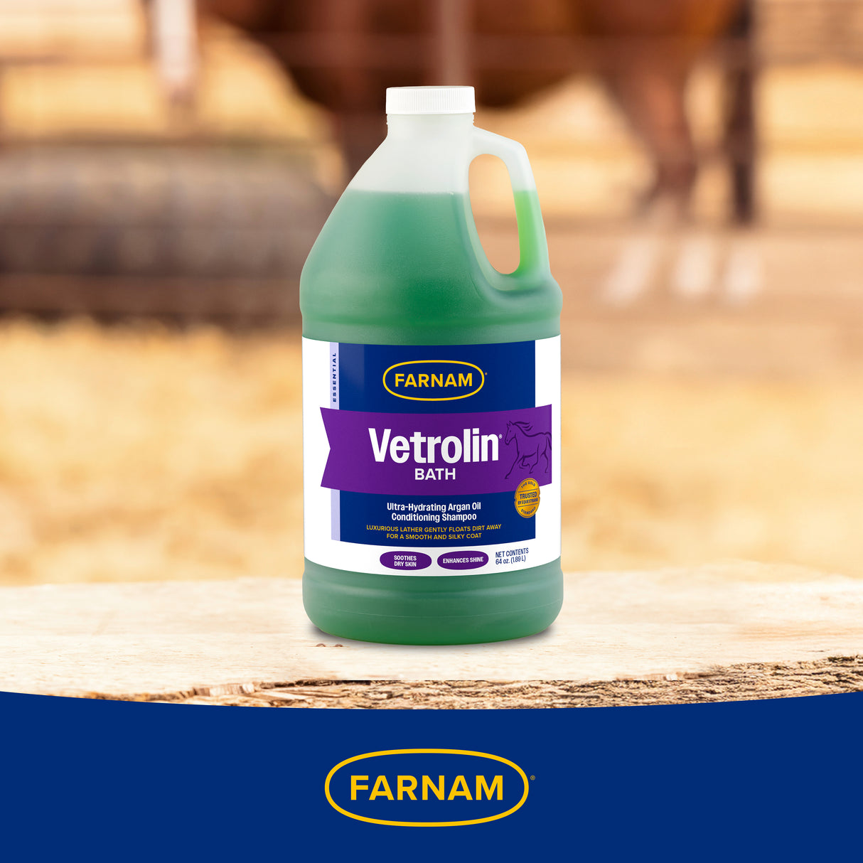 Farnam Vetrolin Bath Ultra-Hydrating Conditioning Shampoo- 64oz.