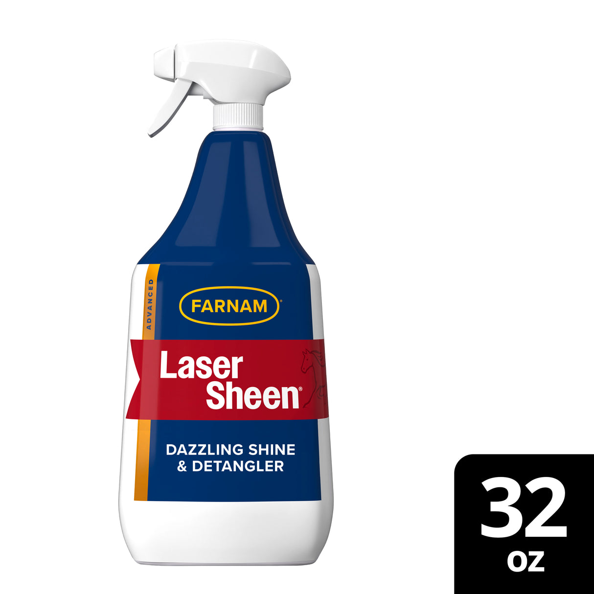 Farnam Laser Sheen Dazzling Shine & Detangler Ready to Use Spray- 32oz.