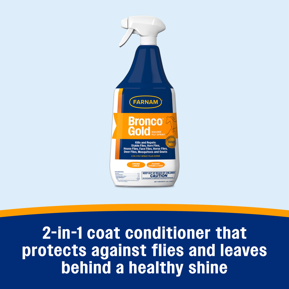 Farnam Bronco Gold Equine Fly Spray- 32oz.
