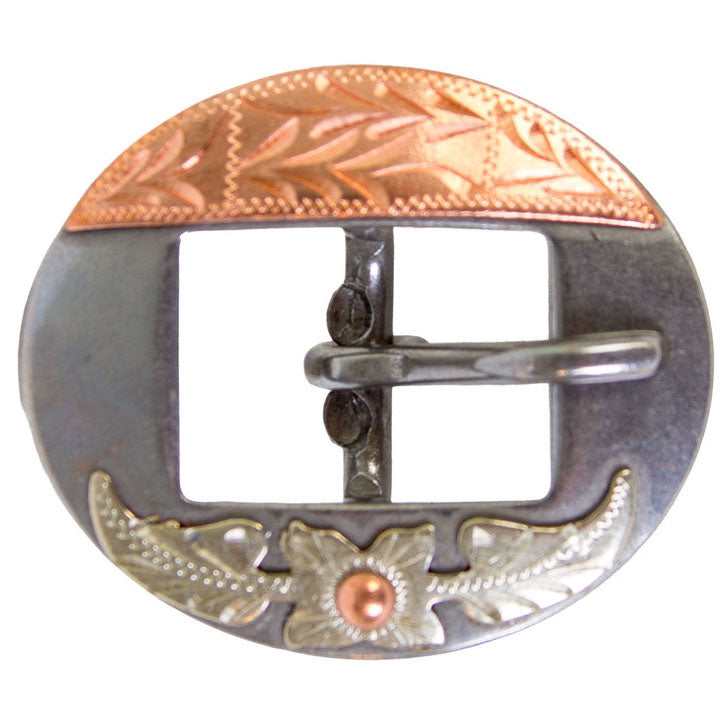 Coolhorse 5/8" Vintage Copper Cactus Rose Buckle