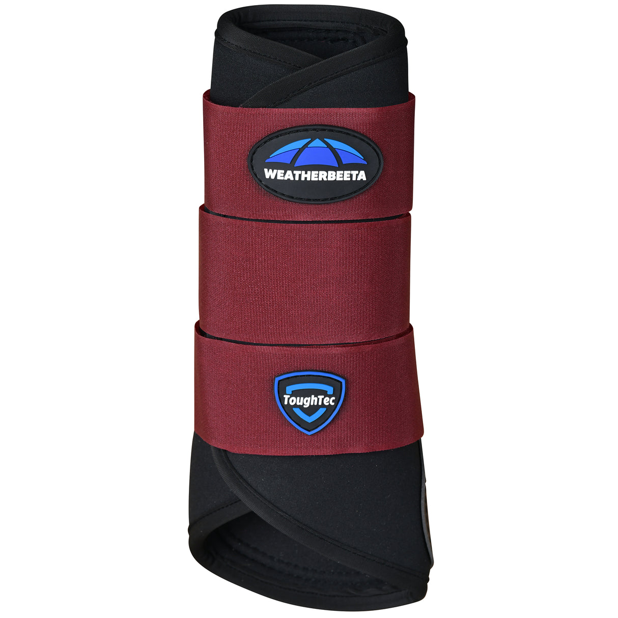 Weatherbeeta Tough-Tec Prime Brushing Boots- Black/Burgundy