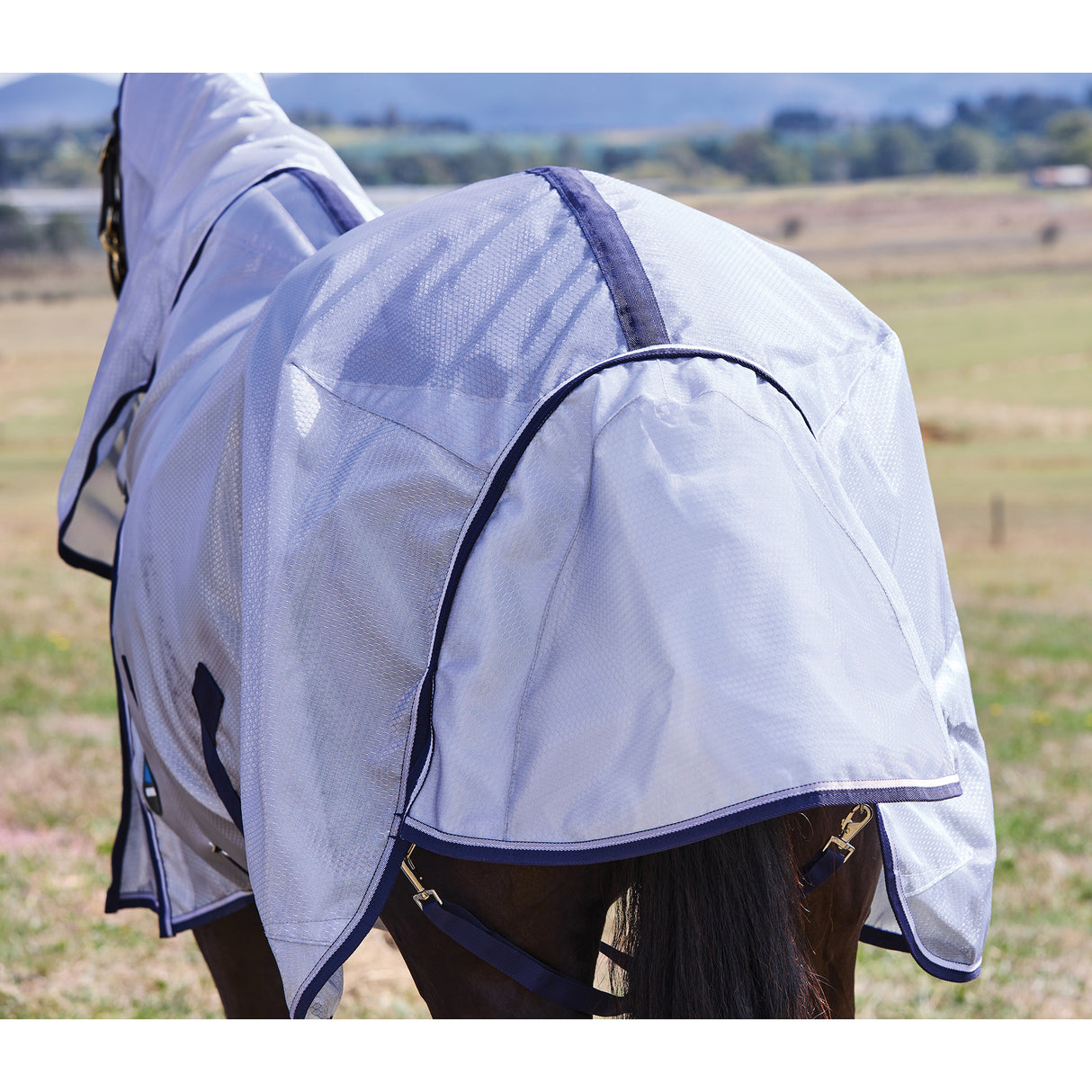 Weatherbeeta ComFiTec Hexi Shield Fly Sheet Combo- Silver/Navy/White