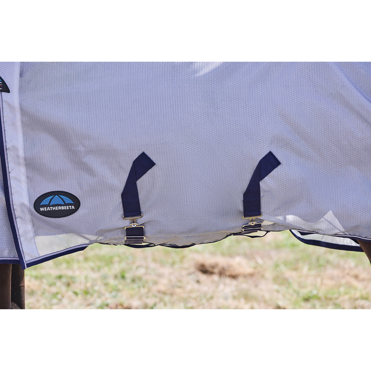 Weatherbeeta ComFiTec Hexi Shield Fly Sheet Combo- Silver/Navy/White