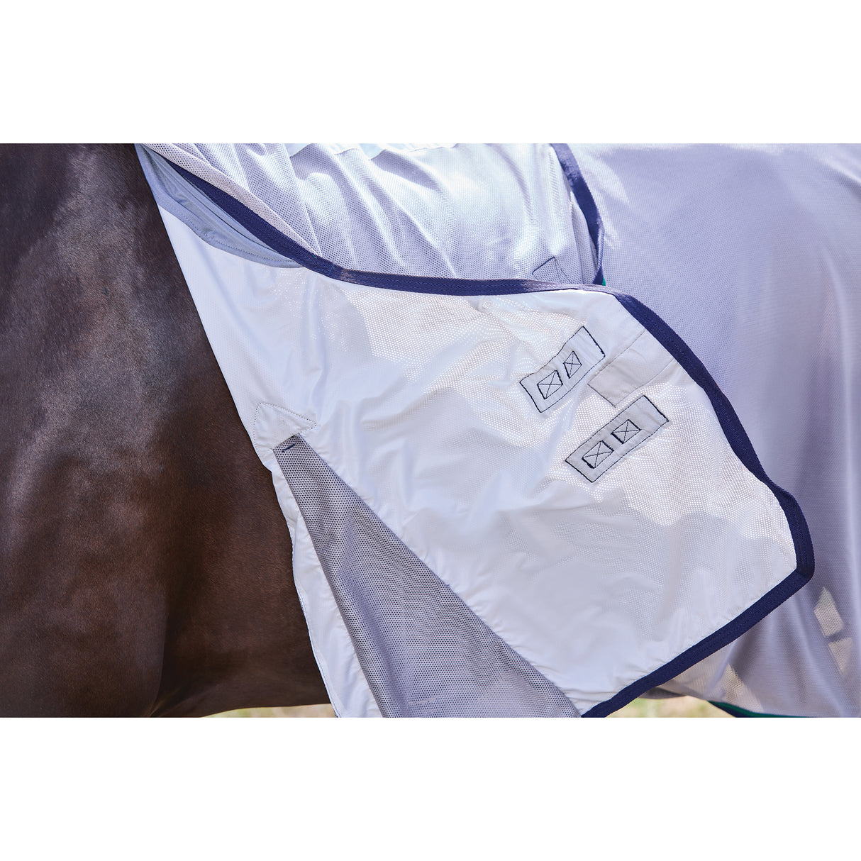 Weatherbeeta ComFiTec Zephyr Fly Sheet Combo- Grey/Navy/Forest Green