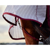 Weatherbeeta ComFiTec RipShield Fly Sheet Detach-A-Neck- White/Burgundy