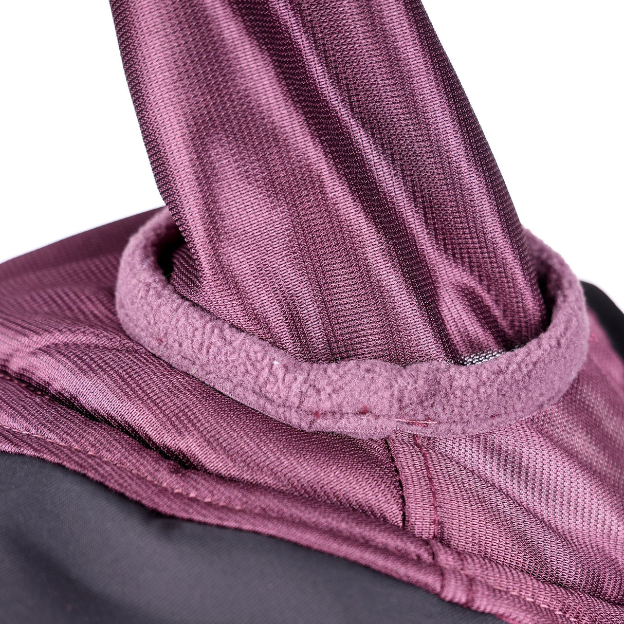Shires FlyGuard Pro Deluxe Fly Mask with Ears- Black Cherry