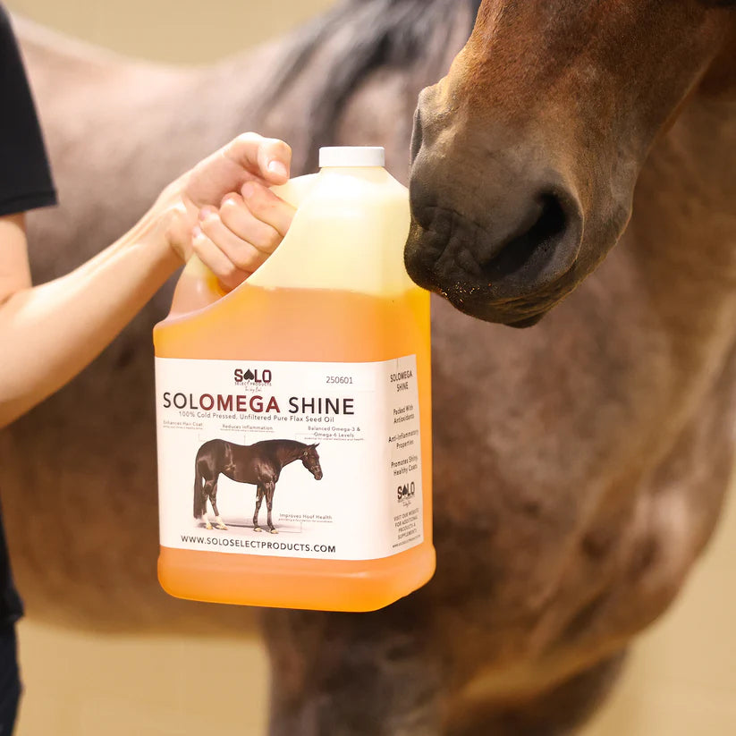 Solo Select SoloMega Shine: 100% Pure Flax Oil- Gallon