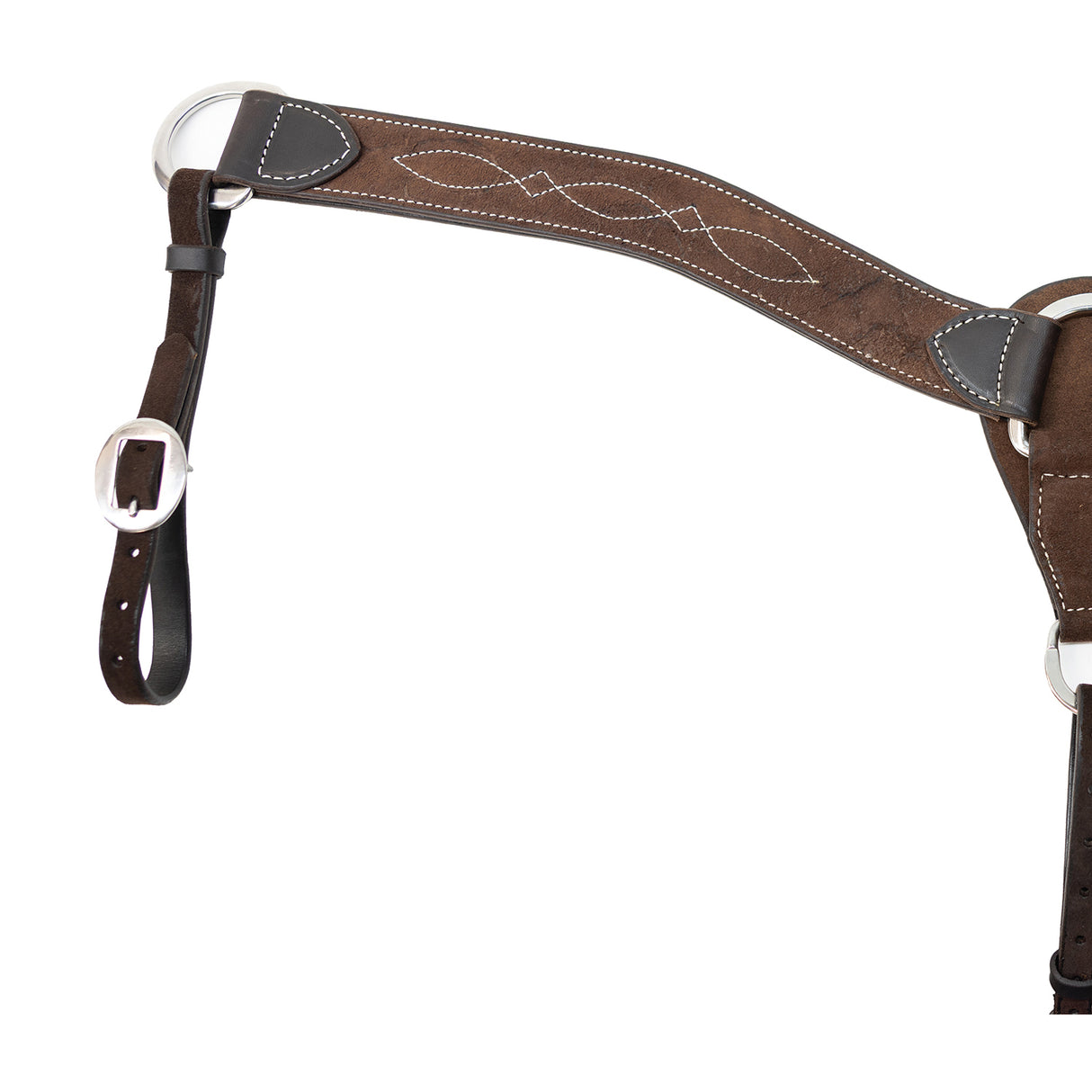 Professional's Choice 2" Chocolate Roughout Gunslinger Stitched Breast Collar