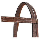 Billy Cook 3/4" Braid Stamped Hot Oil Browband Headstall