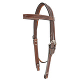 Billy Cook 3/4" Braid Stamped Hot Oil Browband Headstall