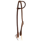 Billy Cook Saddlery 5/8" Harness Leather Slip Ear Headstall w/ Pineapple Knots