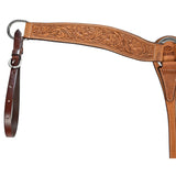 Billy Cook Saddlery 3" Roughout Floral Tooled Breast Collar